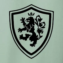 Český lev erb na prsu a na zádech