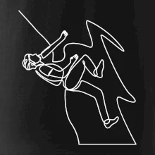 Lezec na skále jedním tahem