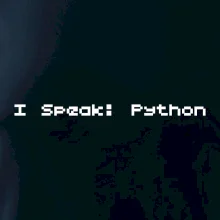 I Speak Python