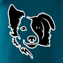 Border kólie obrys hlavy