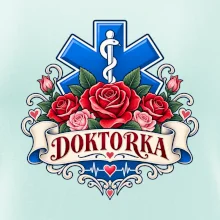 Doktorka - kříž a růže