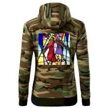 Vitráž - Ježíš a kříž