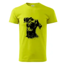 Černobílá karikatura Labrador tmavý