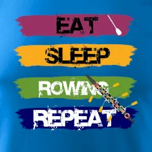Eat sleep rowing repeat barevné