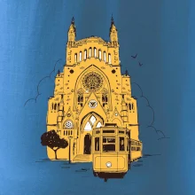 Mallorca - katedrála a tramvaj