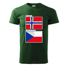 Norská a česká vlajka