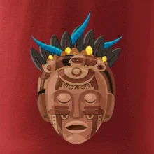 Mayové maska hnědá