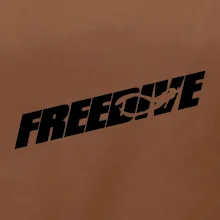 Freedive - nápis s potápěčem