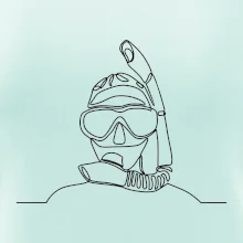 Potápěč jedním tahem