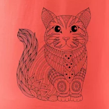 Kočka sedící mandala