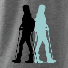 Nordic walking figury - žena