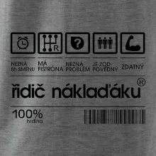 Čárový kód řidič náklaďáku