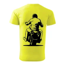 Motorkář na zádech - chopper