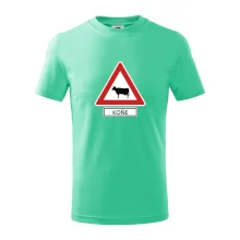 Dopravní značka - Pozor koně / kráva