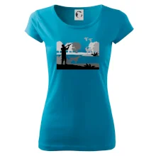 Lovec a ohař v lese