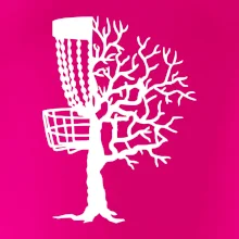 Disc golf pozor strom