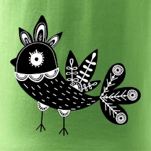 Ptáček černobílý folklór