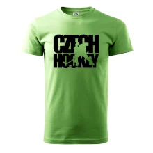 Czech hockey - nápis s hokejistou - Mistrovství světa v ledním hokeji 2026