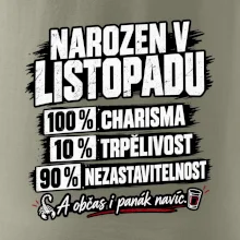 Narozen v listopadu charisma trpělivost a panák