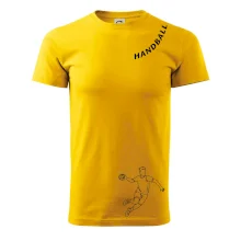 Handball nápis šikmo