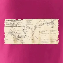 Mapa Báňské dráhy z Moravské Ostravy do Doubravy