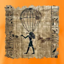 Egyptské hieroglyfy parašutista