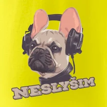 Francouzský buldoček neslyším Francouzský buldoček neslyším
