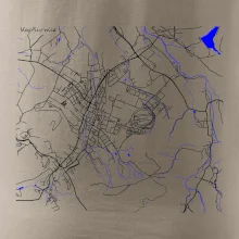 Kopřivnice - Mapa s vodními toky