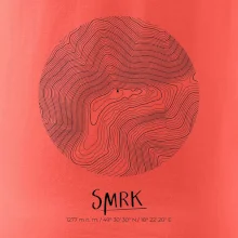 Smrk - vrstevnice v kruhu