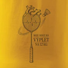 Badminton srdce s výpletem