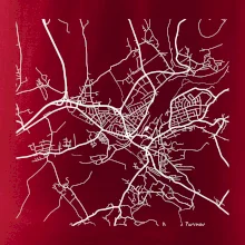 Mapy měst černobílé Turnov