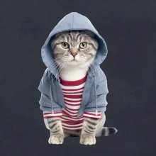 Kočka v pruhovaném triku