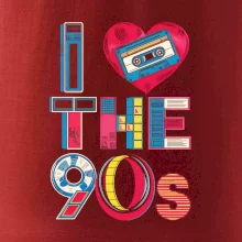 I love 90s - srdce a kazeta