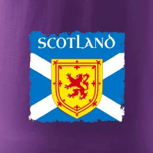 Skotská vlajka s erbem lva