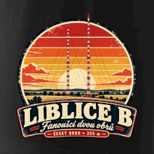 Liblice B retro odznak dvou vysílačů