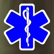 Rescue - Hvězda na prsu +  nápis na zádech