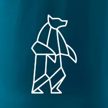 Geometrie lední medvěd stojící