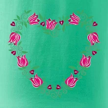 Červené tulipánové srdiečko (Pecka design)