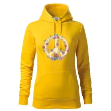 Peace symbol pískový