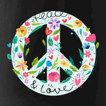 Peace and love symbol