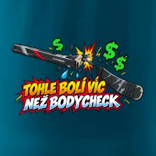 Zlomená hokejka bolí víc než bodycheck