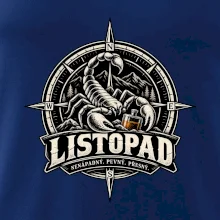 Listopadový štír v kompasu s whisky