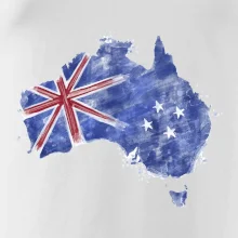 Austrálie - vlajka malovaná