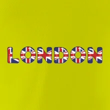 Nápis London vlajka