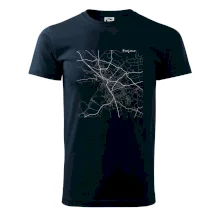 Černobílá mapa Znojmo