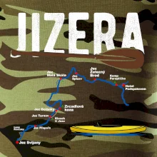 Mapa řeky Jizery