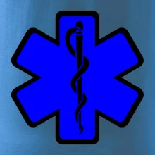 Rescue - Hvězda na prsu +  nápis na zádech