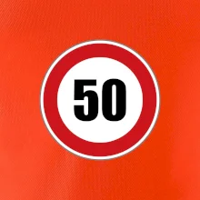 Dopravní značka - omezení rychlosti 50