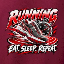 Běžecká bota se stopkami eat sleep repeat
