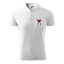 Folklor na prsu květina čtyřlistá